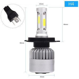 Комплект Автомобилни LED Крушки - LED Headlights H4 - 72W/16000LM/6500K - Image 4