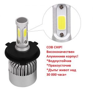 Комплект Автомобилни LED Крушки - LED Headlights H4 - 72W/16000LM/6500K - Image 7