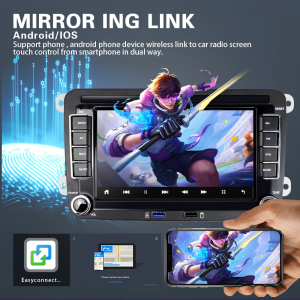 Мултимедийна навигация за автомобил, 7 инча, Quad-Core, Аndroid 10.1, VW Passat, Golf, Touran, Jetta, Polo - Image 3