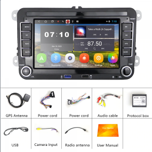 Мултимедийна навигация за автомобил, 7 инча, Quad-Core, Аndroid 10.1, VW Passat, Golf, Touran, Jetta, Polo - Image 5