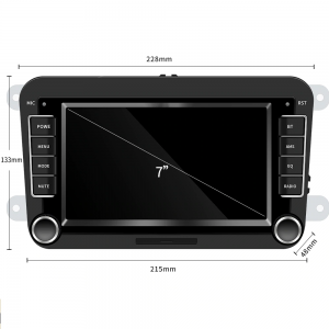 Мултимедийна навигация за автомобил, 7 инча, Quad-Core, Аndroid 10.1, VW Passat, Golf, Touran, Jetta, Polo - Image 8